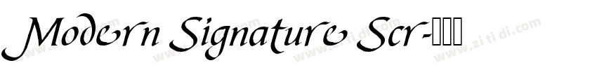 Modern Signature Scr字体转换